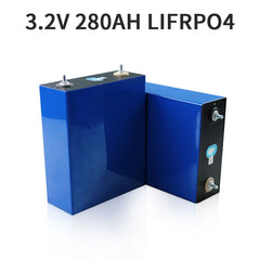 3.2V 280AH LiFePO4 Battery Rechargable Batteries for Yacht RV Solar Energy Storage EU US Free Vat
